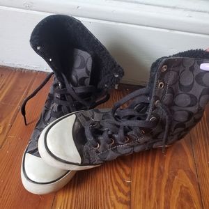 Women's coach sneakers high-top size 6.5